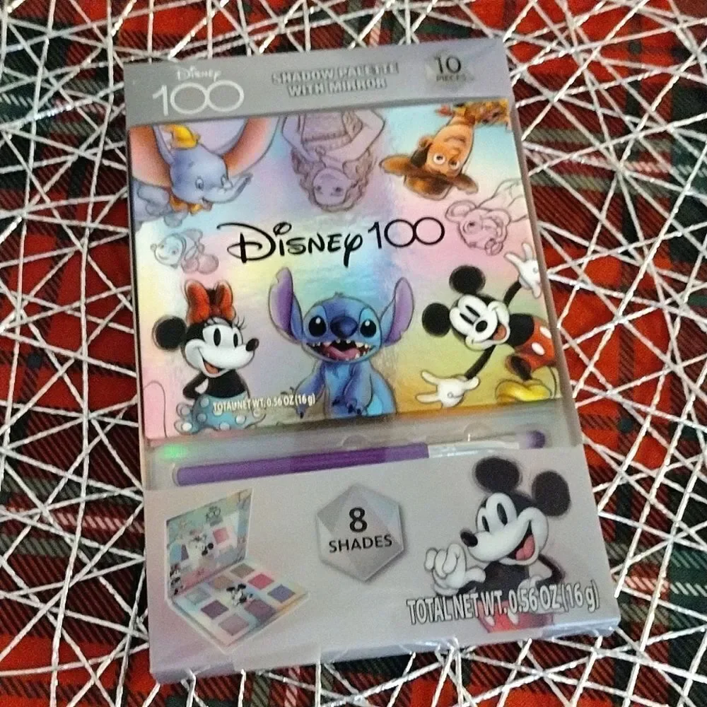 Disney 100 Eye Shadow‎ Palette with Mirror and Brush NWT
